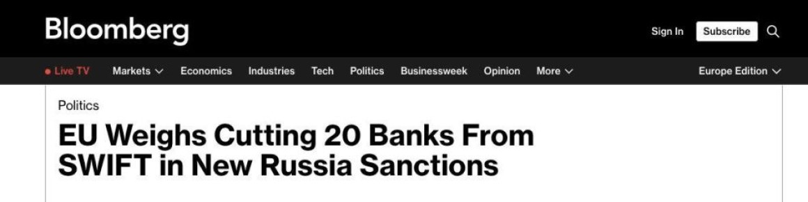      20   SWIFT     ,  Bloomberg