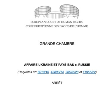 ЕСПЧ признал Россию виновной в сбитии рейса MH17 и нарушении прав человека во время войны