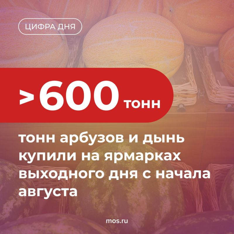 На московских ярмарках завершается сезон бахчевых