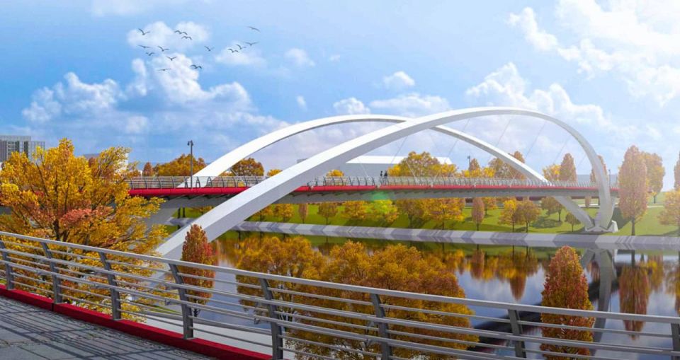 Стартовало строительство пешеходного моста между Мнёвниками и Крылатским