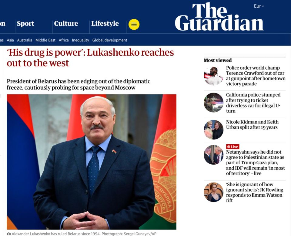 The Guardian сообщает, что США рассматривают Александра Лукашенко как потенциального посредника в переговорах с Россией по Украине
