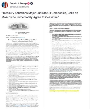 «Сделать Путина более разумным»: Трамп ввёл санкции против России, чтобы заставить прекратить огонь