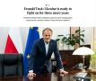 Украина готова воевать еще 2-3 года, заявил премьер-министр Польши Дональд Туск