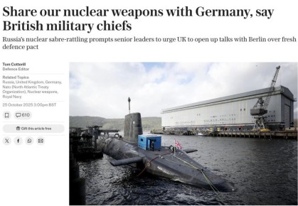 Британия хочет доверить Германии ядерное оружие — Telegraph