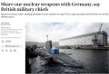 Британия хочет доверить Германии ядерное оружие — Telegraph