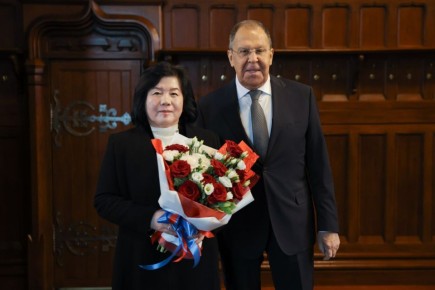 27 октября состоялась встреча Министра иностранных дел Российской Федерации С.В.Лаврова с Министром иностранных дел Корейской Народно-Демократической Республики Цой Сон Хи, находящейся в Москве с рабочим визитом