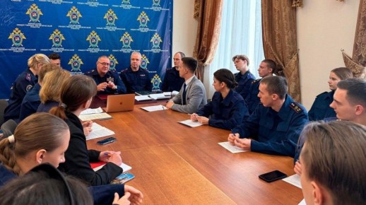 Руководитель управления общественно-политической работы СК России провел расширенное заседание центрального штаба Молодежного союза «Юный следователь»