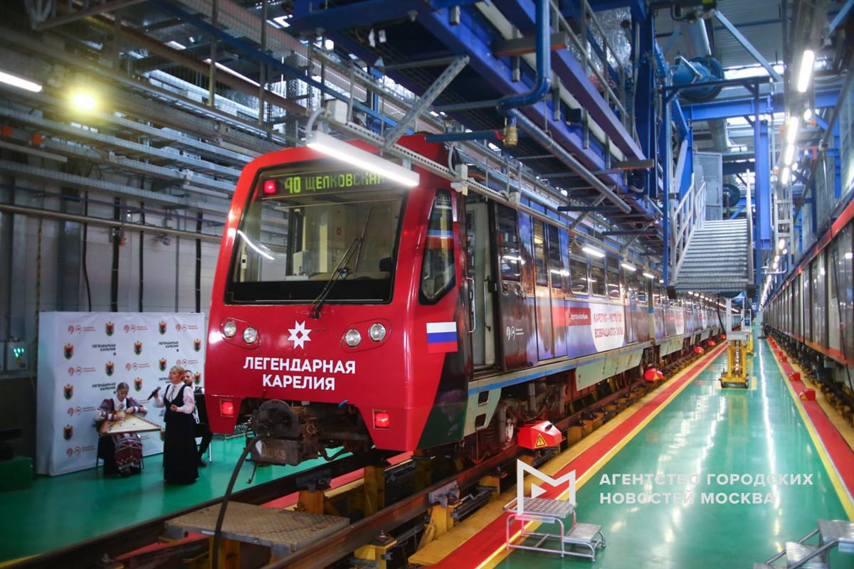 В московском метро запустили тематический поезд, посвящённый Республике Карелия