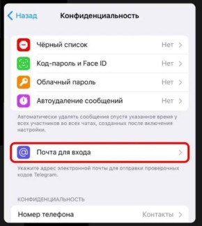 Теперь войти в Telegram можно не только по номеру, но и через e-mail