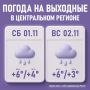 В первые выходные ноября Москву ожидает пасмурная и дождливая погода