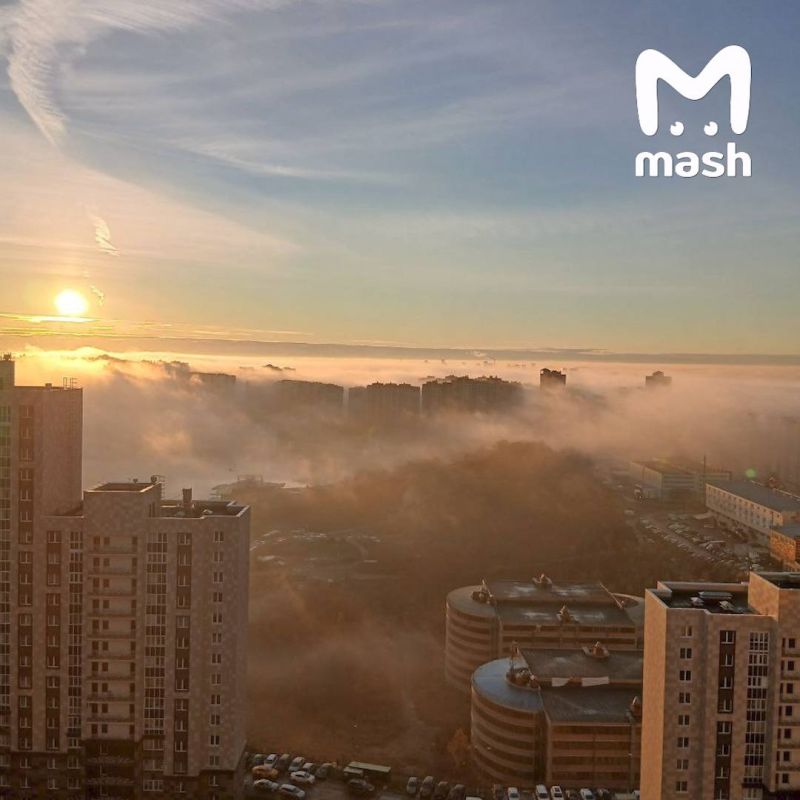 Туман накрыл Москву — видимость местами меньше 70 метров Туман накрыл Москву — видимость местами меньше 70 метров