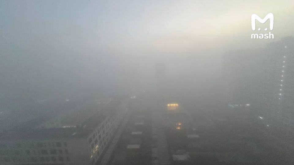 Туман накрыл Москву — видимость местами меньше 70 метров Туман накрыл Москву — видимость местами меньше 70 метров