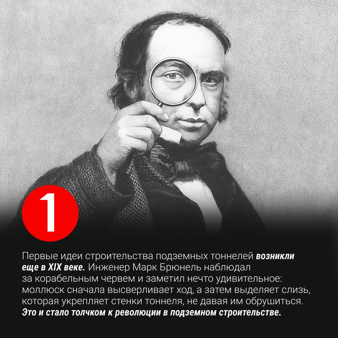 Как корабельный червь, английский инженер и советские метростроевцы изменили города с помощью подземных трасс — в новом материале, который мы выпустили вместе с Музеем транспорта Москвы Как корабельный червь, английский инженер и советские метростроевцы изменили города с помощью подземных трасс — в новом материале, который мы выпустили вместе с Музеем транспорта Москвы