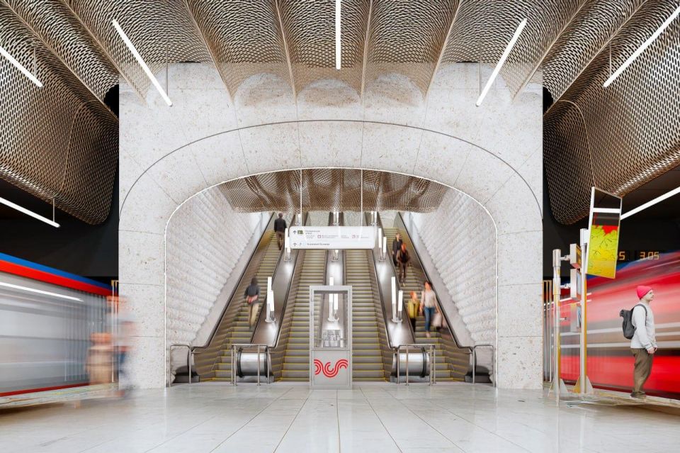 8 Эффект цельности и открытости: специалисты утвердили архитектурную концепцию станции «Кленовый бульвар» Бирюлёвской линии метро 8 Эффект цельности и открытости: специалисты утвердили архитектурную концепцию станции «Кленовый бульвар» Бирюлёвской линии метро