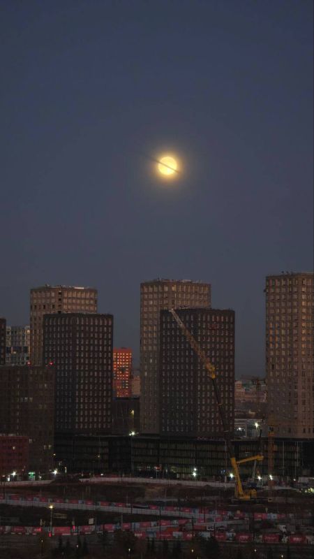 Суперлуние сняли на камеру в Москве и Подмосковье Суперлуние сняли на камеру в Москве и Подмосковье