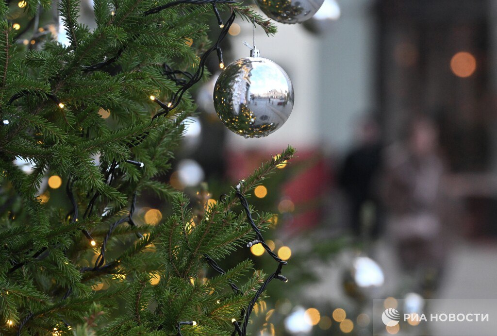 Абсолютное большинство москвичей - 96% - считают привлекательным новогоднее оформление города, свидетельствует опрос аналитического центра ВЦИОМ