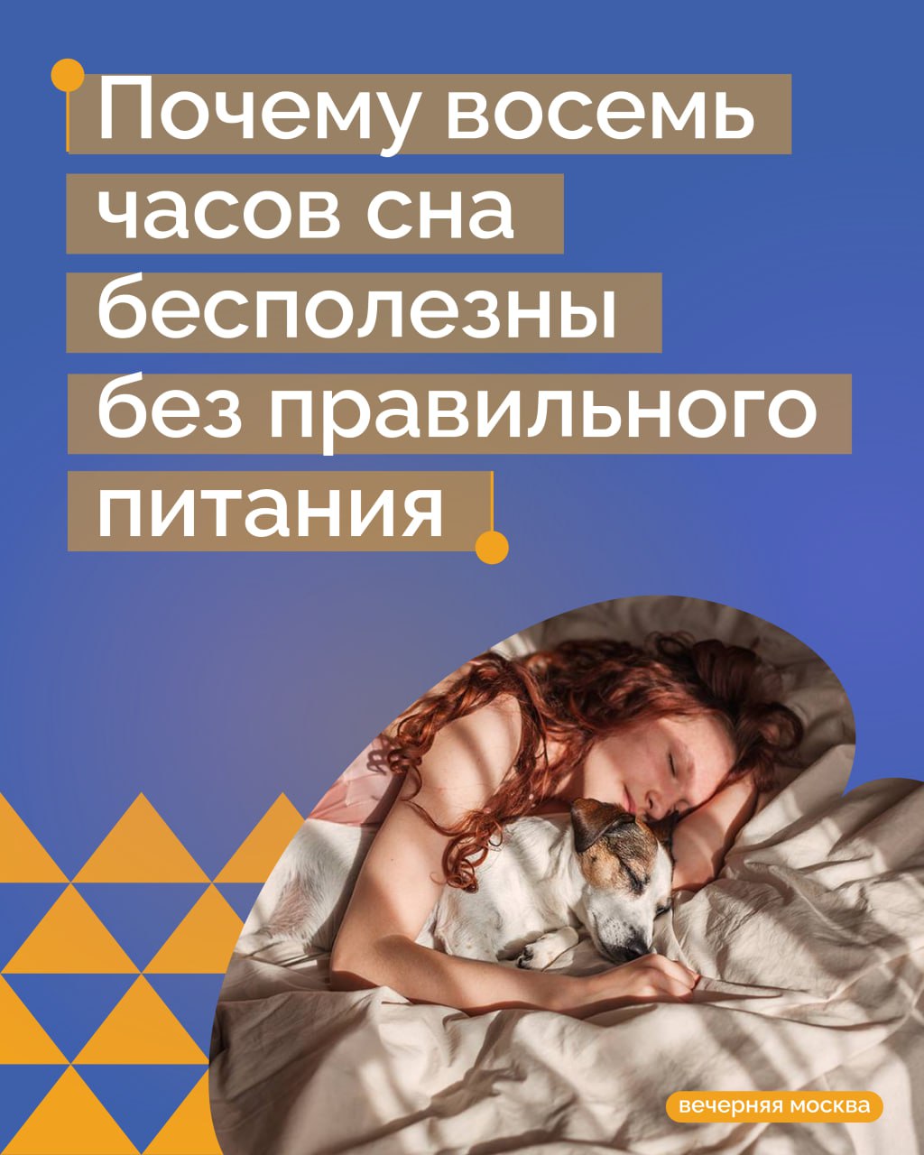 Сон — это основа нашего здоровья и благополучия