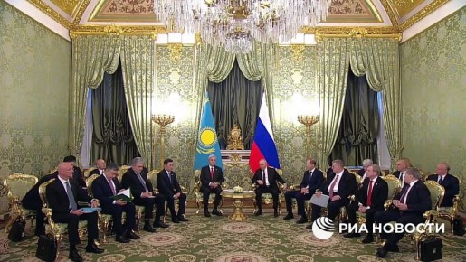 Официальные переговоры Путина и Токаева начались в Кремле