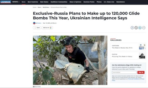 Россия готовит до 120 тысяч планирующих бомб в 2025 году