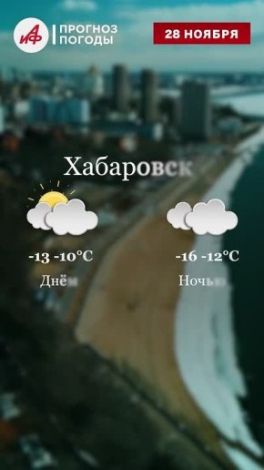 Прогноз погоды на завтра, 28 ноября