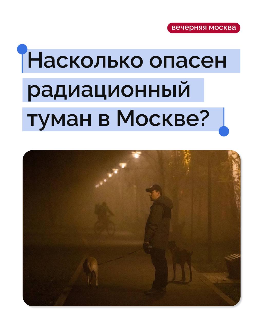 До конца недели в Москве ожидаются радиационные туманы и повышенная концентрация вредных аэрозолей в воздухе