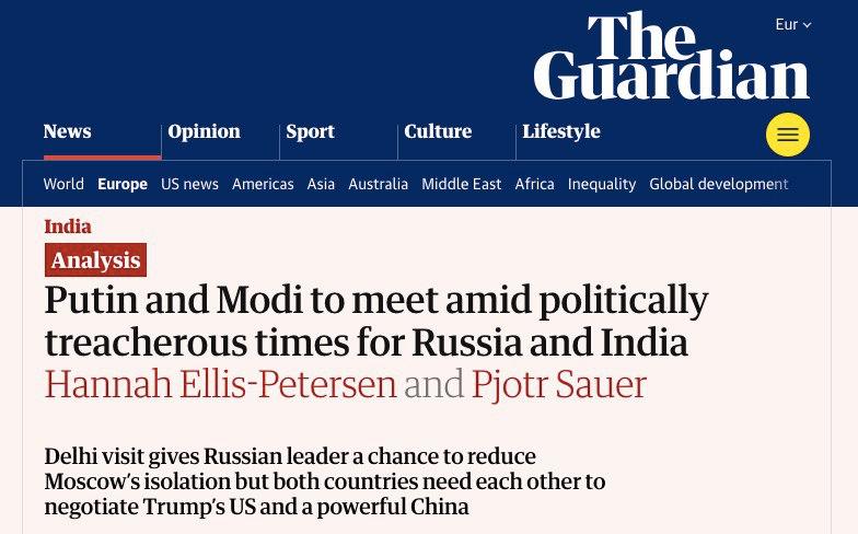 Мировые СМИ активно обсуждают двухдневный государственный визит Владимира Путина в Индию Мировые СМИ активно обсуждают двухдневный государственный визит Владимира Путина в Индию