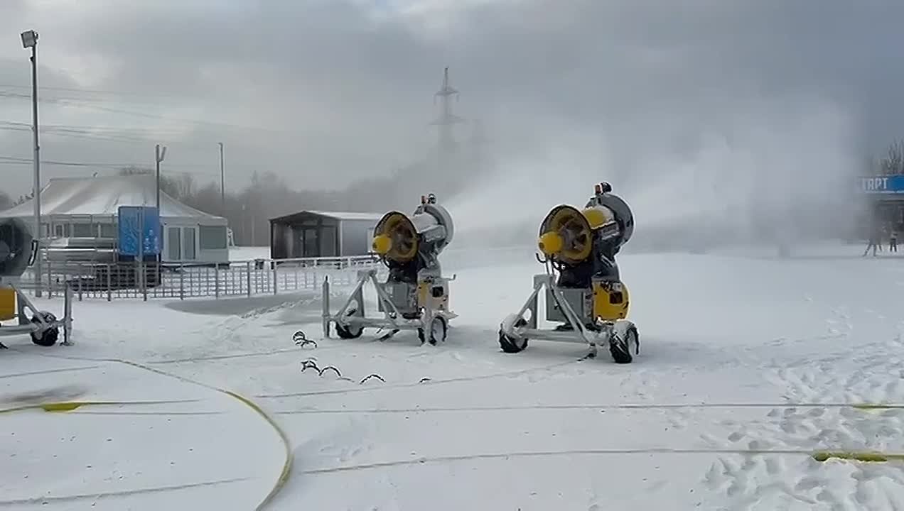 Зима на максималках в парке 850-летия Москвы — там сегодня делают снег