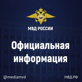 Официальная информация МВД России