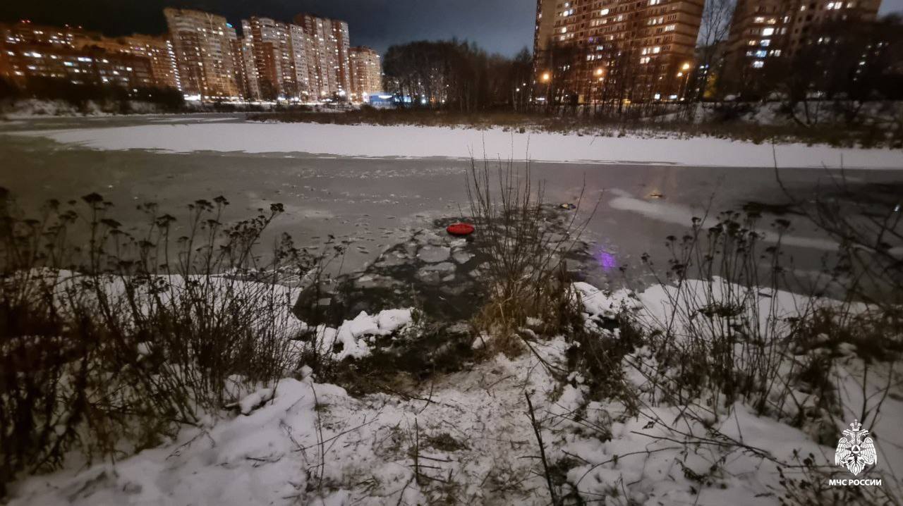 Прохожие спасли трёх школьников, которые провалились под лёд в подмосковной Балашихе