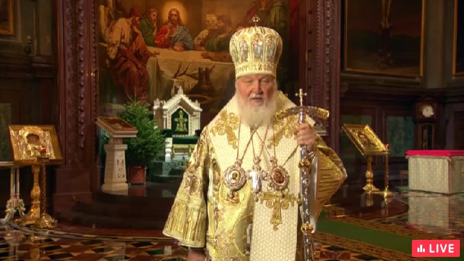 Рождественская служба проходит в храме Христа Спасителя в Москве