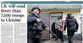 «Британия отправит на Украину меньше 7500 военных»
