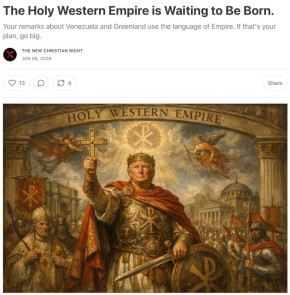 Владимир Корнилов: Правые христиане Америки уже объявляют создание новой Римской империи на своем континенте