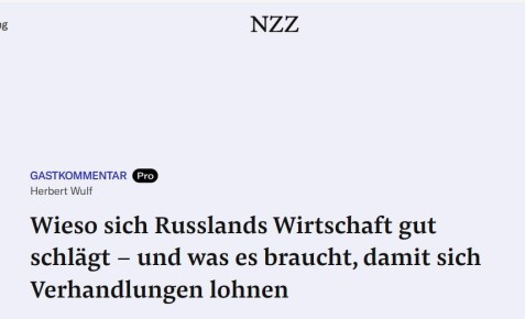 Neue Zrcher Zeitung: �������� ������� ����������� � ��������� ������ ������������� �������������� ������������