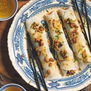 Итальянская кухня: рисовые блинчики на пару с обжаренными грибами