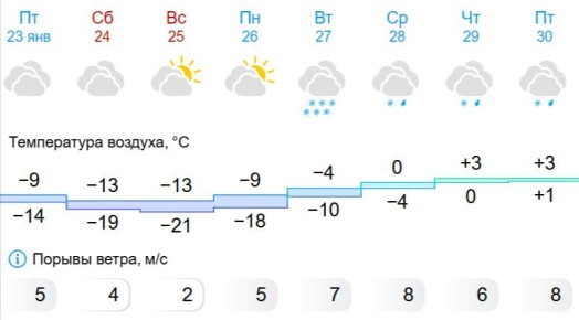 В Москве после морозных выходных на следующей неделе будет оттепель и плюсовая температура