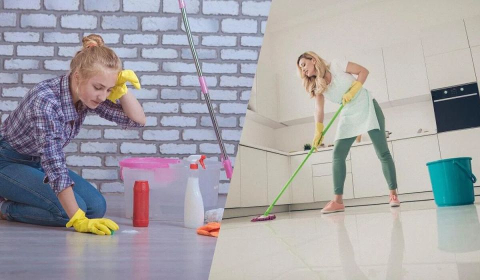 Как добиться блестящих полов без затрат на химию