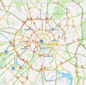 Москва встала в девятибалльных пробках