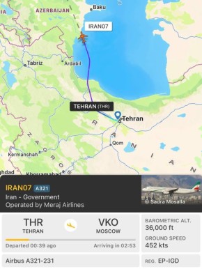 Марат Баширов: Иранский правительственный борт летит в Москву