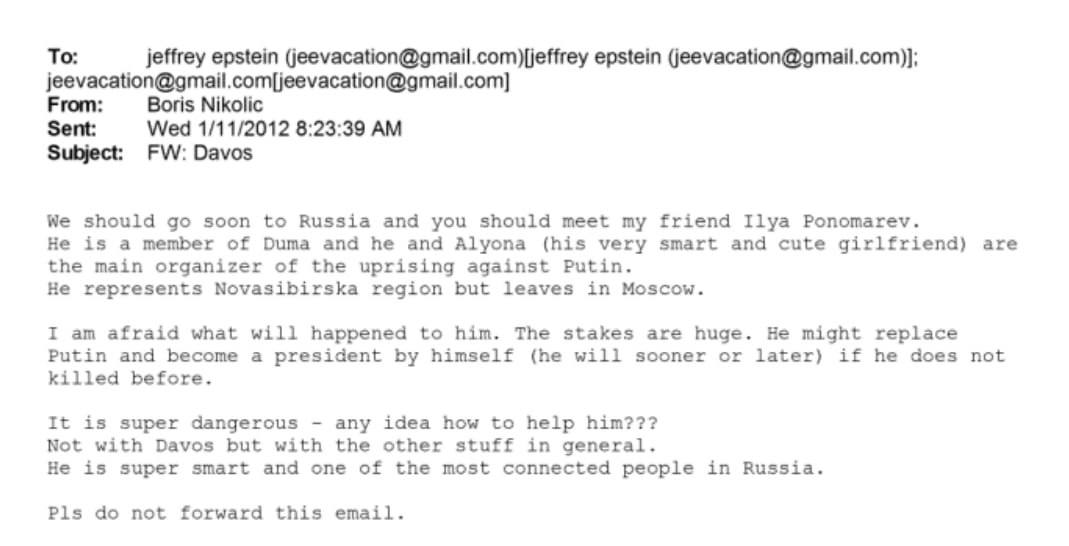 Владислав Шурыгин: Письмо светоча демократии Ельцина сутенеру-педофилу Эпштейну