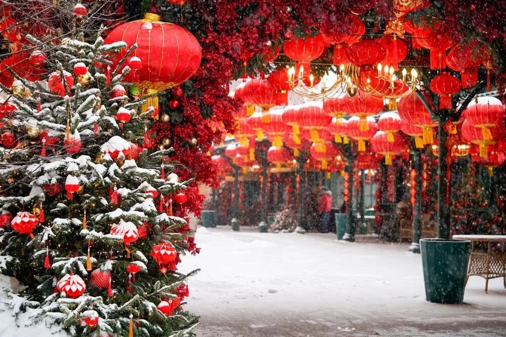 Улицы Москвы ярко украсили к Китайскому Новому году Улицы Москвы ярко украсили к Китайскому Новому году