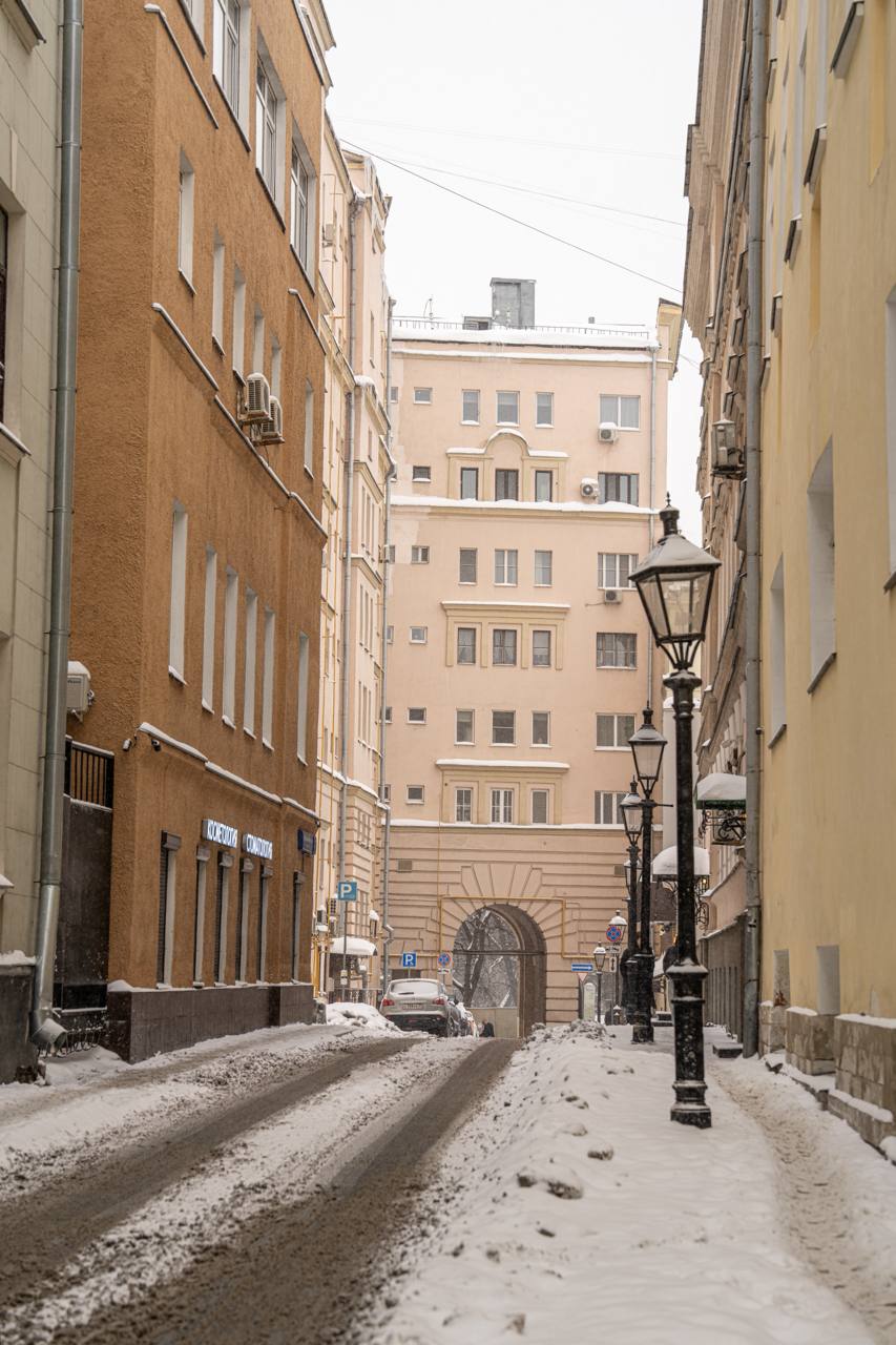 Белая Москва после снегопада