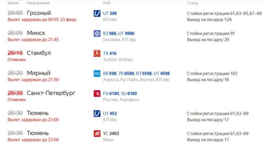 Порядка 50 рейсов задержано или отменено в московских аэропортах на фоне атаки БПЛА