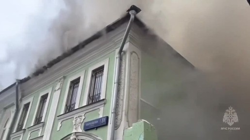 Площадь пожара в банном комплексе Siberia в Москве достигла 600 кв. м