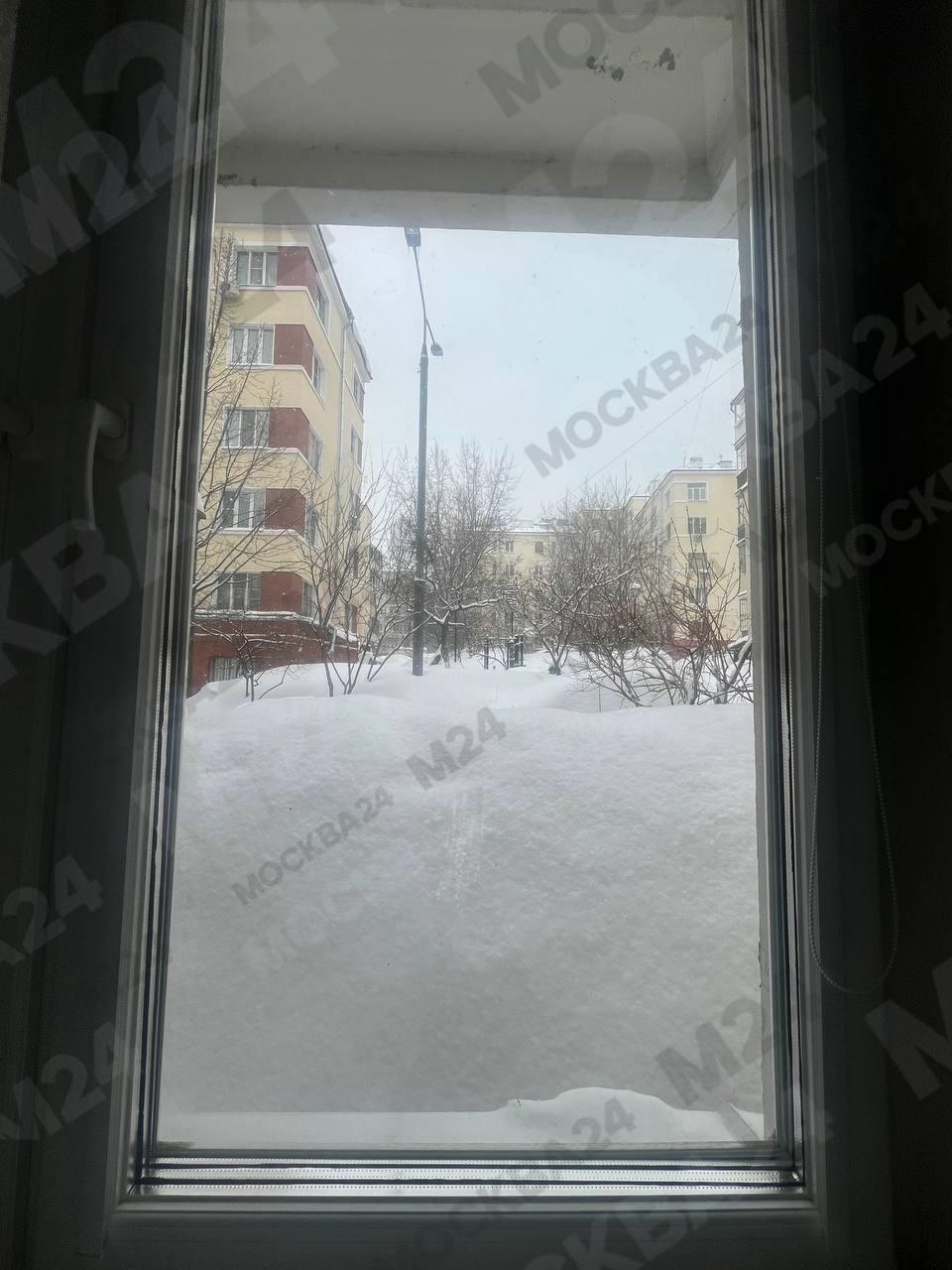 «Нас засыпает»: рекордные сугробы перекрывают дневной свет в окнах москвичей