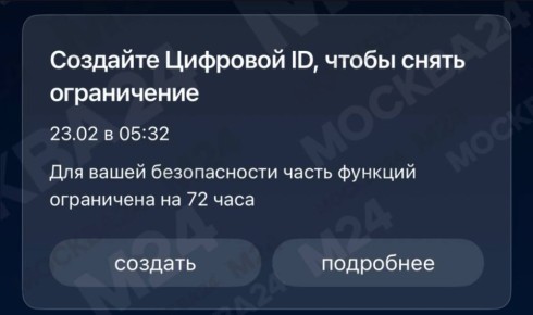 Пользователям снова блокируют «Госуслуги» на 72 часа, на этот раз из-за мессенджера MAX