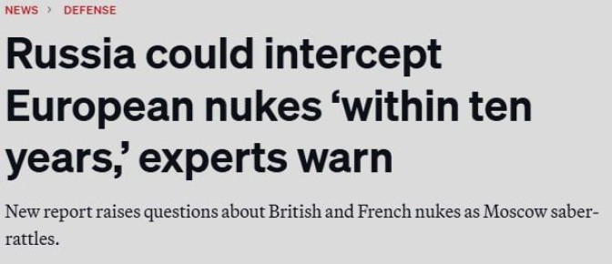 Россия сможет защититься от европейского ядерного оружия — Politico