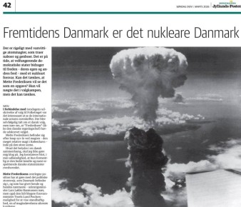 «Дания будущего - это Дания с ядерным оружием»