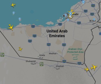 В небе над Абу-Даби впервые с субботы появились пассажирские лайнеры