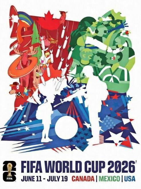 Футбол vs Политика: фанатский ответ на постер чемпионата мира-2026 Футбол vs Политика: фанатский ответ на постер чемпионата мира-2026
