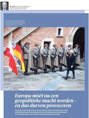 Владимир Корнилов: Сегодня на страницах главной русофобской газеты Нидерландов NRC ее бывший главред Бен Кнапен, который заодно был главой МИД этой страны, написал большую программную статью под заголовком: «Европа должна...